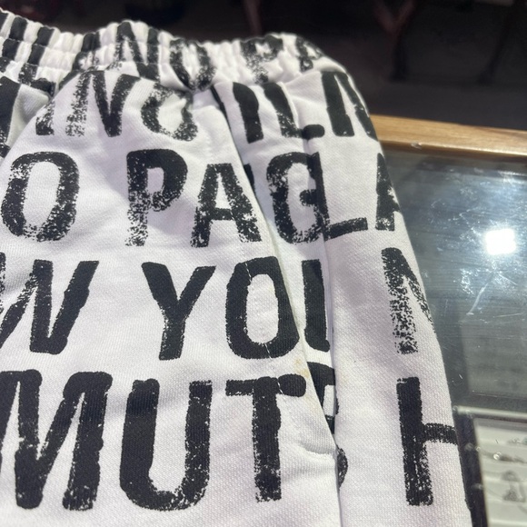 Helmut Lang HLM 59436 Mens White All Over Jogger Sweatpants Size M - Picture 7 of 14